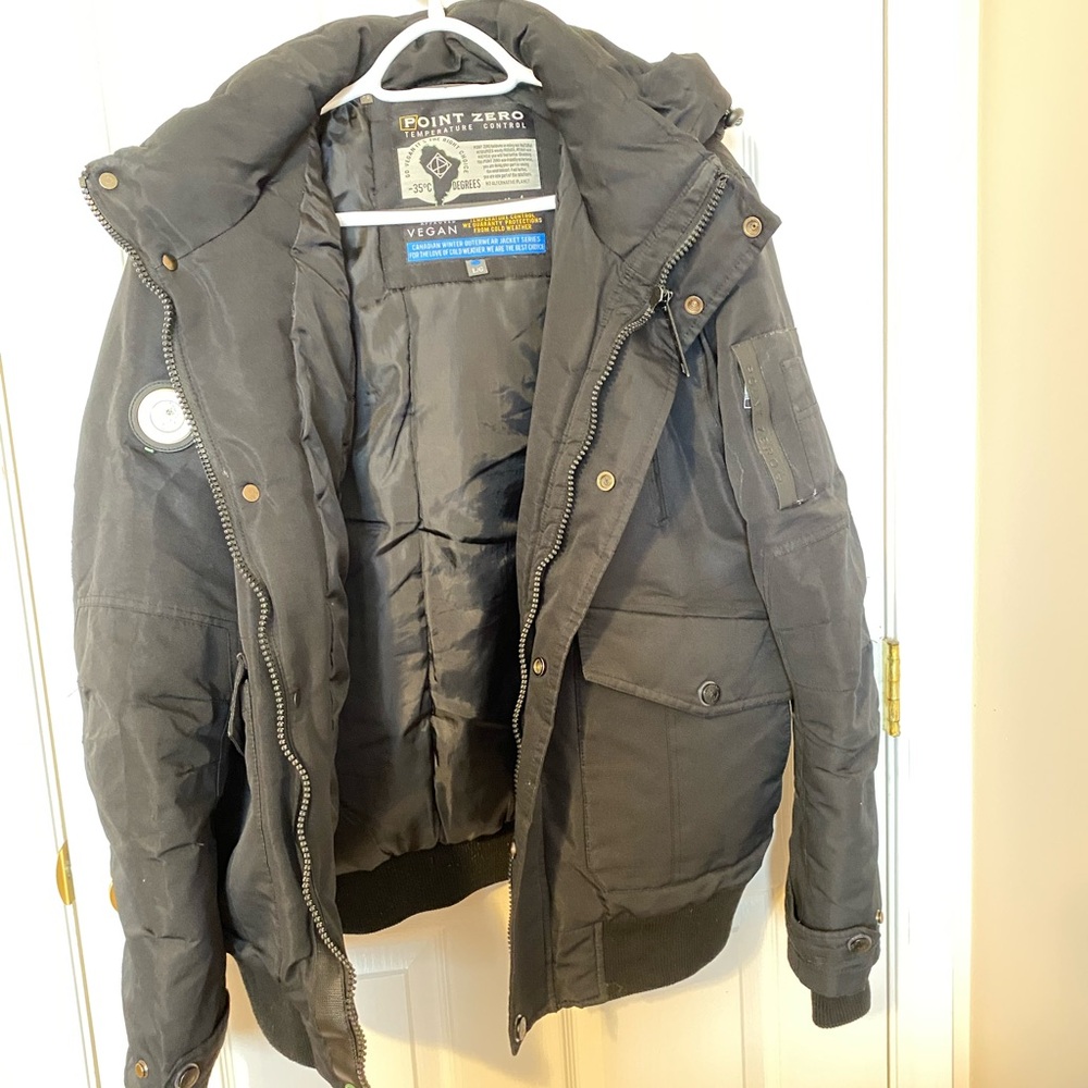 Point Zero Men's Dark Gray Puffer Jacket